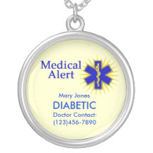 Customizable Medical Alert Necklace