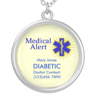 Customizable Medical Alert Necklace