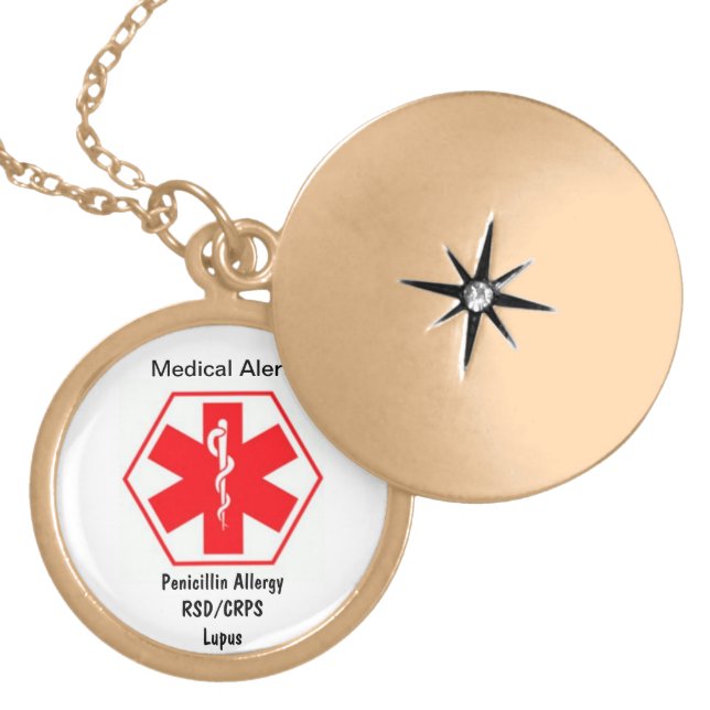 Customizable Medical alert necklace (Front)
