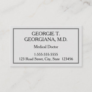 Customizable Medical Doctor Business Card