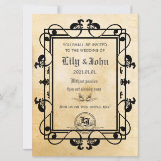 Customizable Medieval Old Paper Invitation