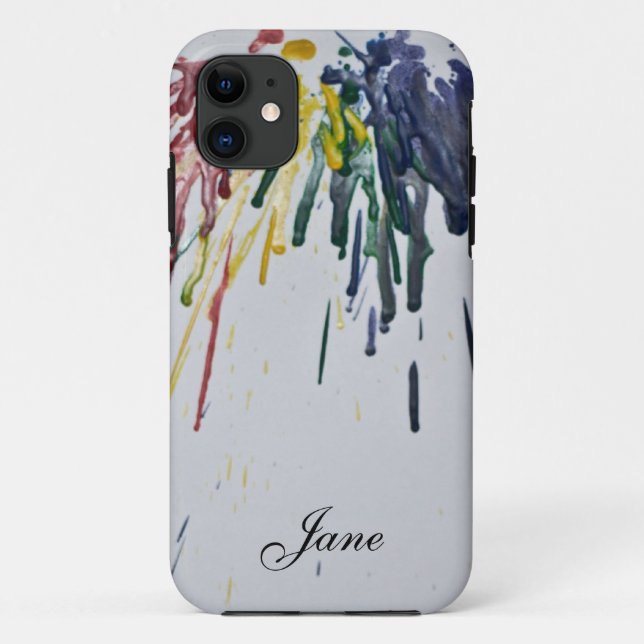 Customizable Melted Crayons Case-Mate iPhone Case (Back)