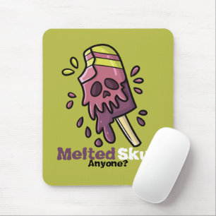 Customizable Melted Skull Mouse Pad