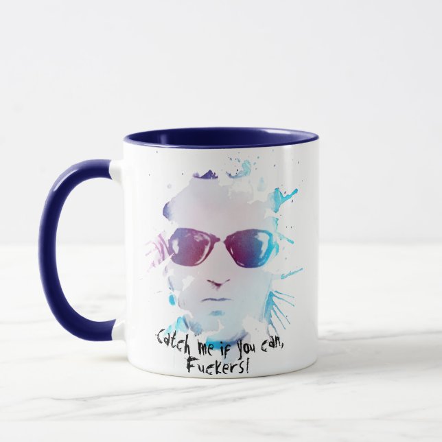 Customizable Meme D.B. Cooper, Catch Me If You Can Mug (Left)