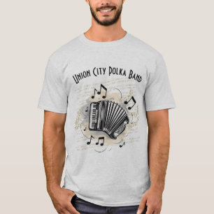 Customizable Men's Accordion Player T-Shirt