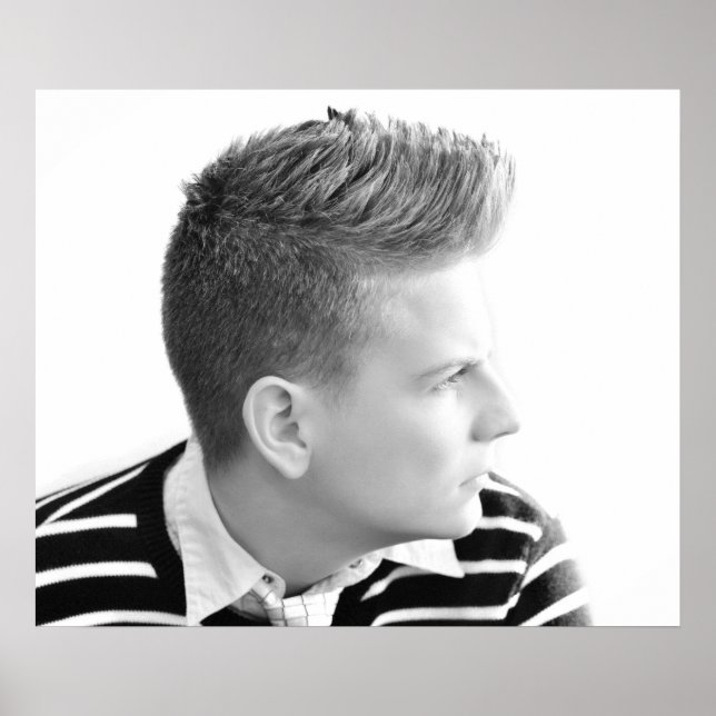 Customizable  Men's Salon Poster (Front)