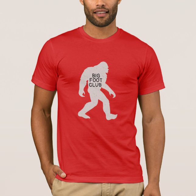 Customizable Mens Womens Funny Big Foot Club Shirt (Front)