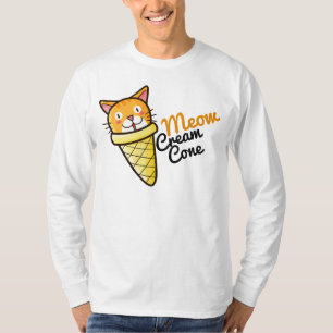 Customizable Meow Cream Cone T-Shirt