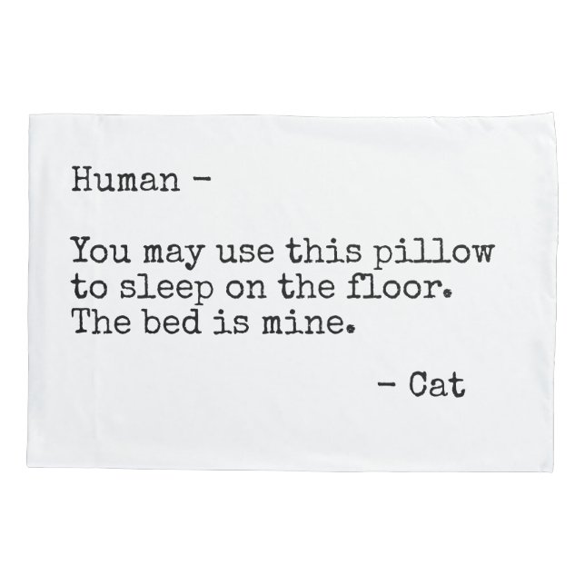 Customizable Message from Pet Pillow Case (Back)