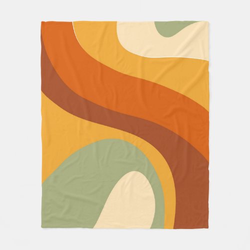 Customizable Mid Century Modern Fleece Blanket