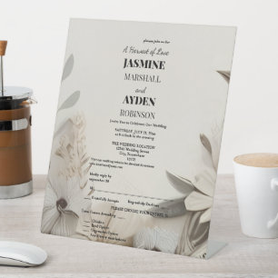 Customizable Milestone Celebration Cards Pedestal Sign