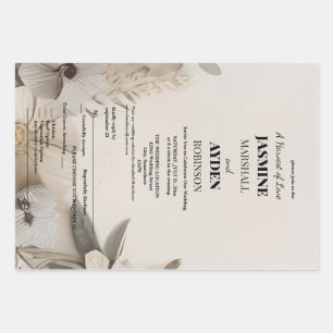 Customizable Milestone Celebration Cards Wrapping Paper Sheets