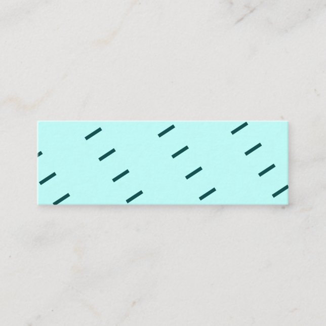 Customizable Mini, 3.0" x 1.0" Business Card (Front)