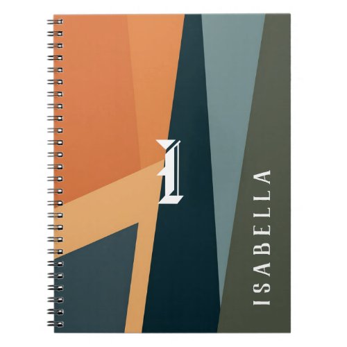 Customizable Minimalist Geometric Abstract Notebook