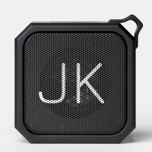 Customizable minimalistic initials name bluetooth speaker