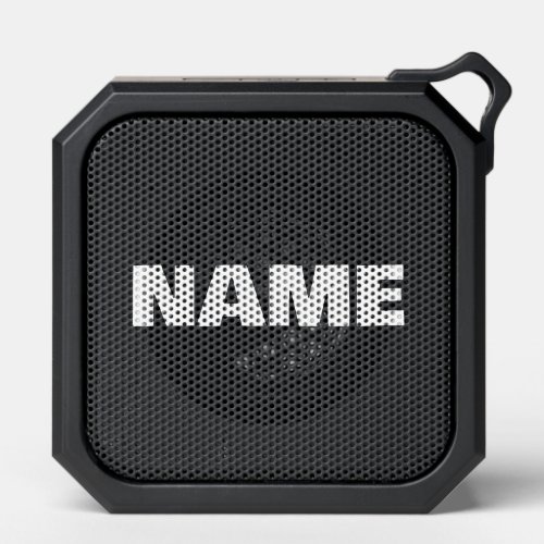 Customizable minimalistic initials name bluetooth speaker