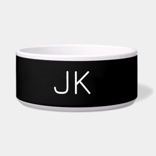 Customizable minimalistic initials name bowl