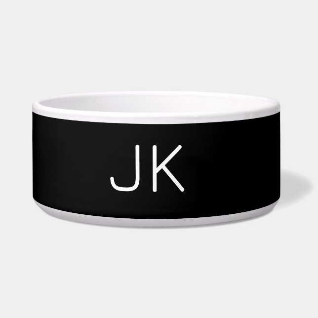 Customizable minimalistic initials name bowl (Front)