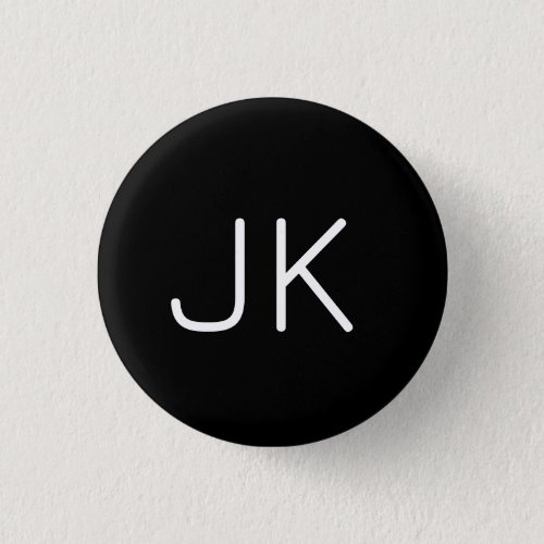 Customizable minimalistic initials name button