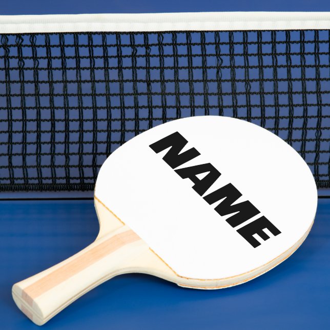 Customizable minimalistic initials name ping pong paddle (Insitu)