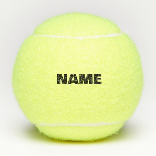 Customizable minimalistic initials name tennis balls (Front)