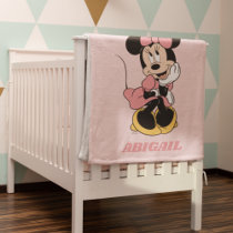 Customizable Minnie Mouse | Posing in Pink Fleece Blanket