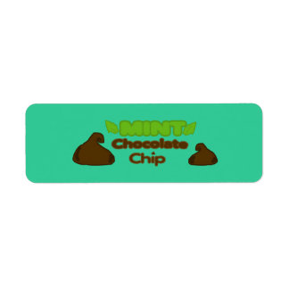 Customizable MINT Chocolate Chip Bakery Labels