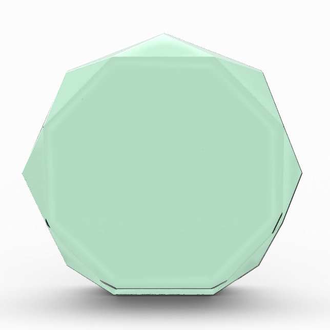 Customizable Mint Green Acrylic Award (Front)