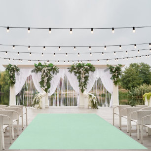 Customizable Mint Green Outdoor Rug for Events
