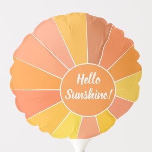 Customizable Modern Abstract Sun Design Balloon