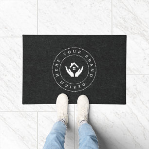 Customizable Modern Business Logo  Doormat