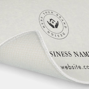 Customizable Modern Business Logo Rug   Branding