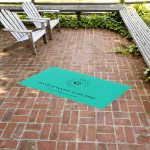 Customizable Modern Business Logo Rug Branding