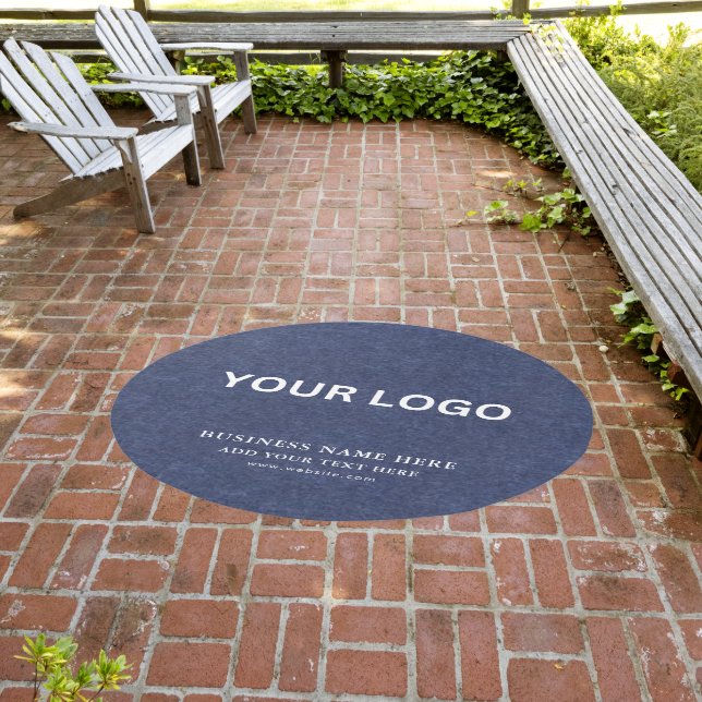 Customizable Modern Business Logo Rug | Branding (Insitu (Outdoor 3))