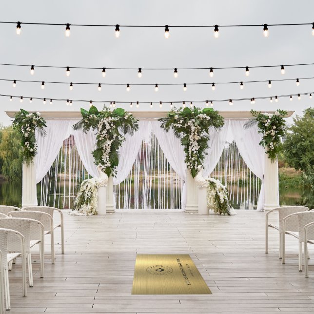 Customizable Modern Business Logo Rug | Branding (Insitu (Wedding 1))