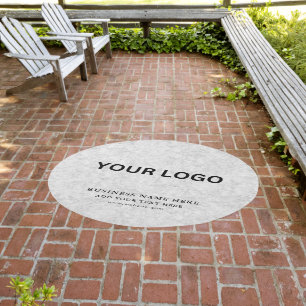 Customizable Modern Business Logo Rug Branding