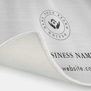 Customizable Modern Business Logo Rug Branding