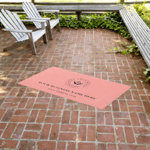 Customizable Modern Business Logo Rug Branding