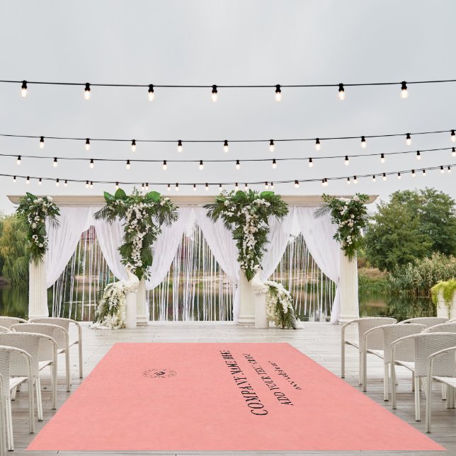 Customizable Modern Business Logo Rug | Branding (Insitu (Wedding 1))