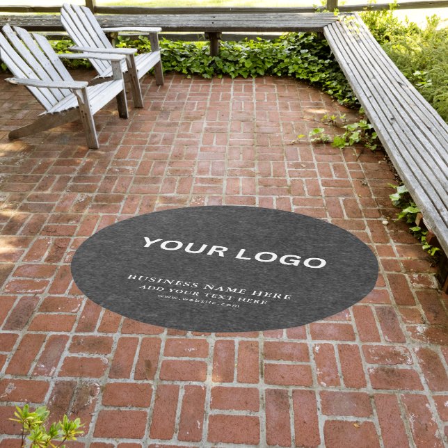 Customizable Modern Business Logo Rug | Branding (Insitu (Outdoor 3))