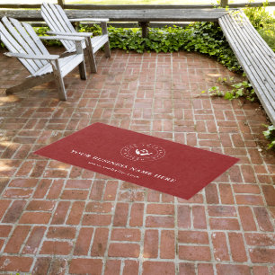 Customizable Modern Business Logo Rug Branding