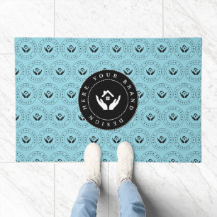 Customizable Modern Business Logo Rug Branding