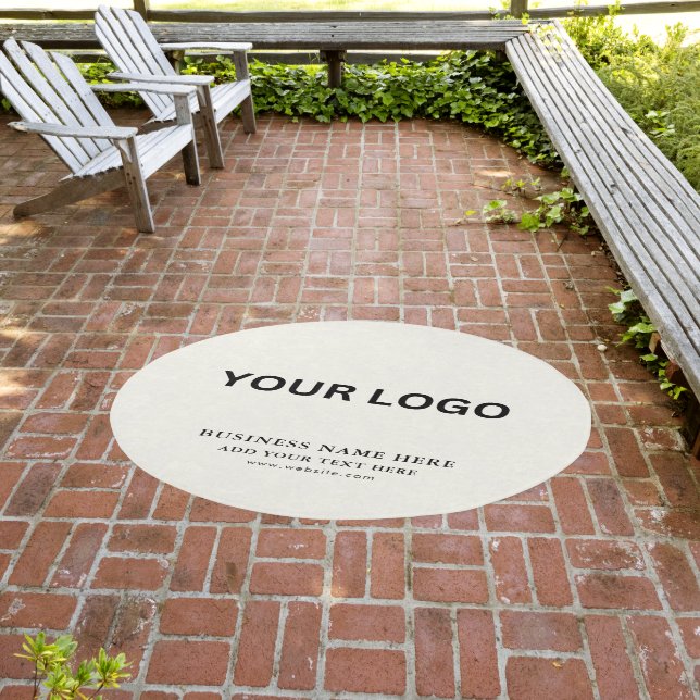 Customizable Modern Business Logo Rug | Branding (Insitu (Outdoor 3))