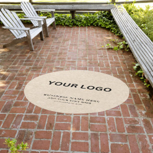 Customizable Modern Business Logo Rug Branding