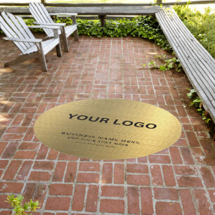Customizable Modern Business Logo Rug Branding