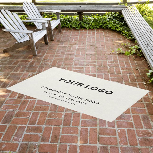 Customizable Modern Business Logo Rug | Branding (Insitu (Outdoor 3))