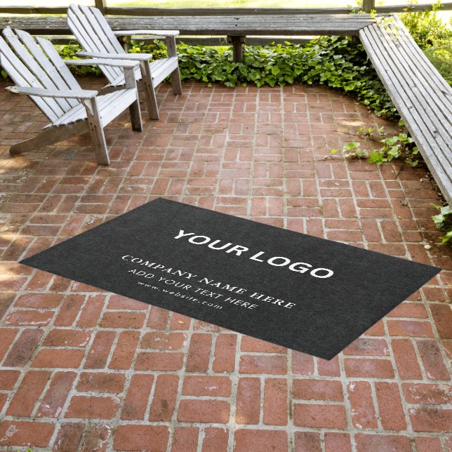Customizable Modern Business Logo Rug | Branding (Insitu (Outdoor 3))