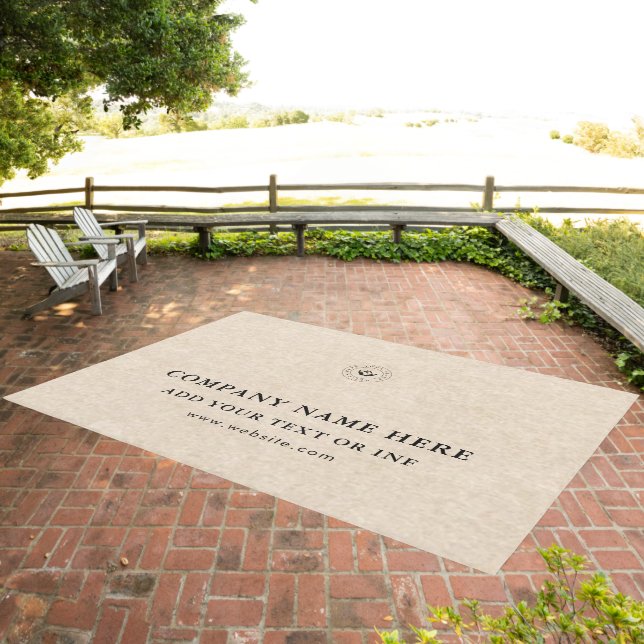 Customizable Modern Business Logo Rug | Branding (Insitu (Outdoor 3))