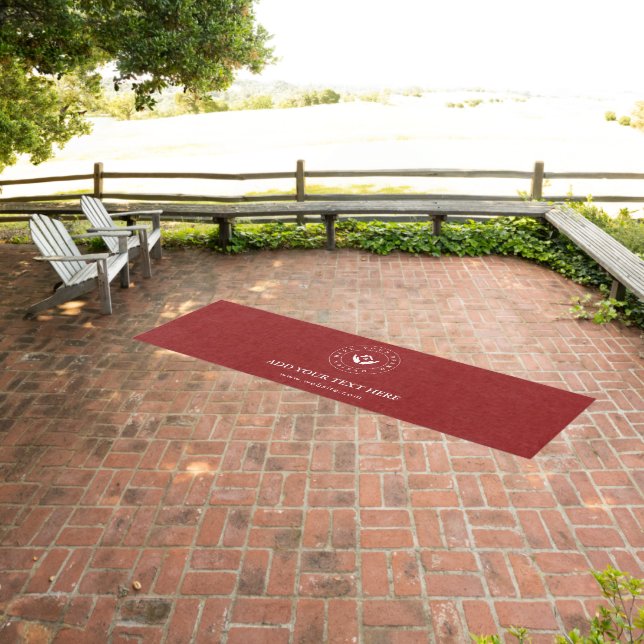 Customizable Modern Business Logo Rug | Branding (Insitu (Outdoor 3))