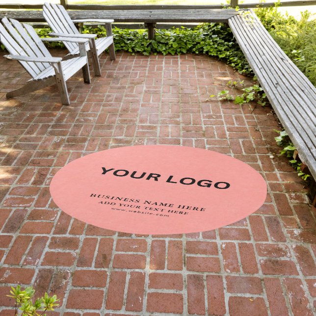 Customizable Modern Business Logo Rug | Branding (Insitu (Outdoor 3))